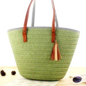 Woven shoulder bag